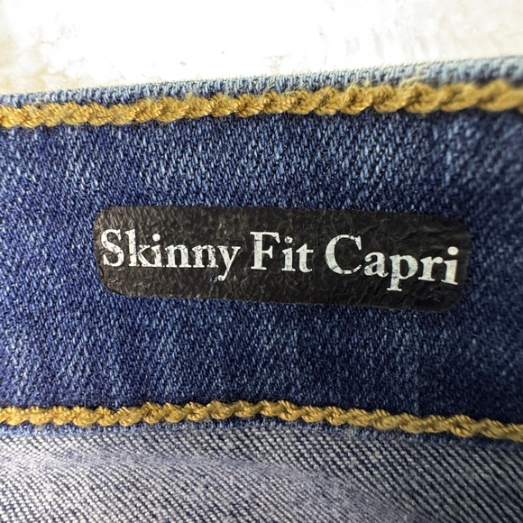 Judy Blue Womens Distressed Skinny Jeans Frayed Hem Medium Wash - Picture 10 of 14